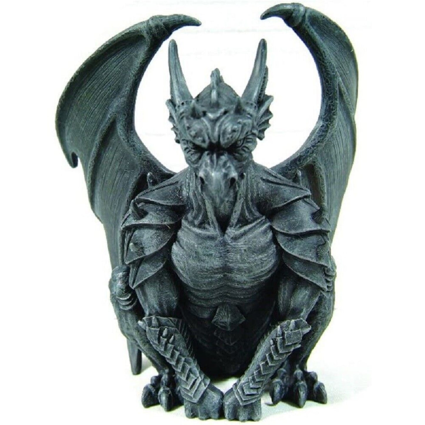 Gothic Sitting Guardian Gargoyle with Wings Resin Statue Figurine 6.25 inch