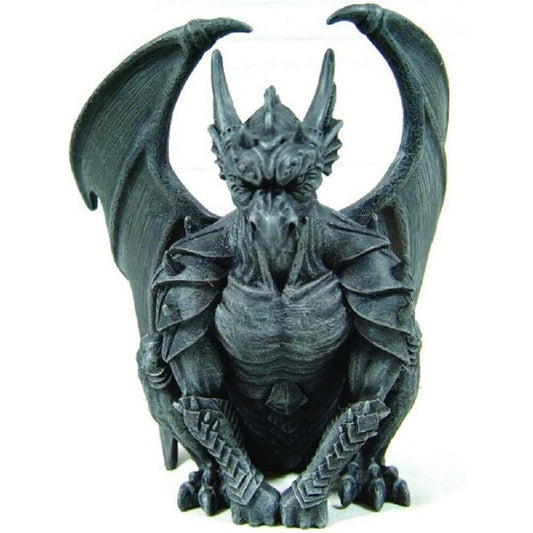 Gothic Sitting Guardian Gargoyle with Wings Resin Statue Figurine 6.25 inch