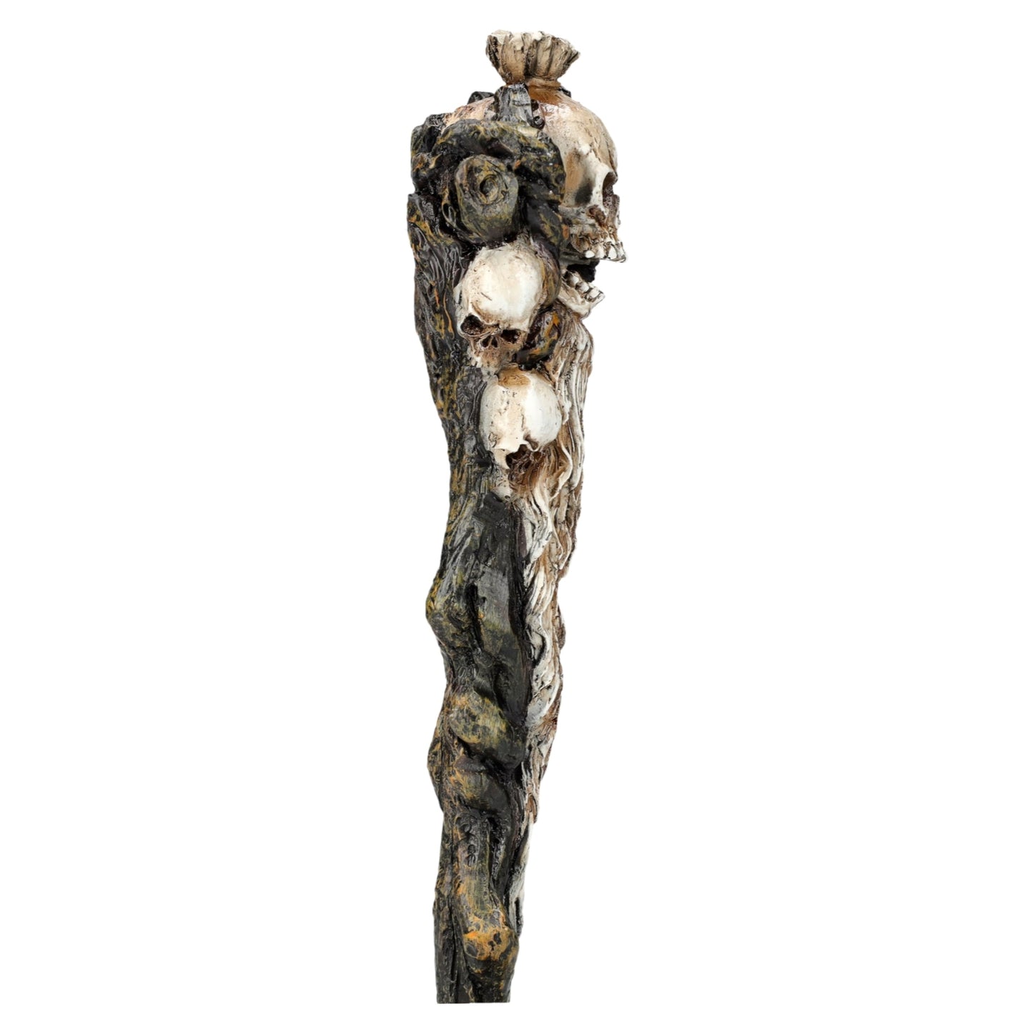 Necromancer Skulls Cosplay Wand 9.5 inches Tall Accessory Fantasy Decor