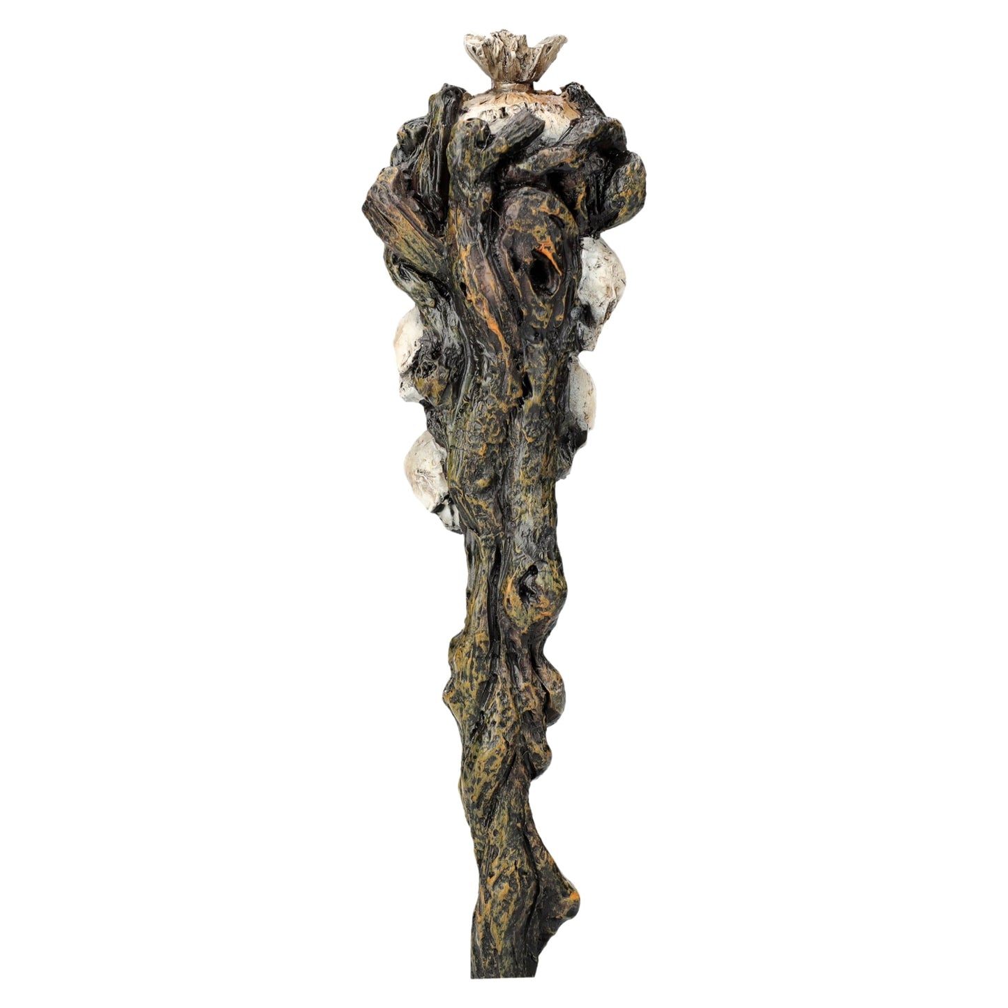Necromancer Skulls Cosplay Wand 9.5 inches Tall Accessory Fantasy Decor