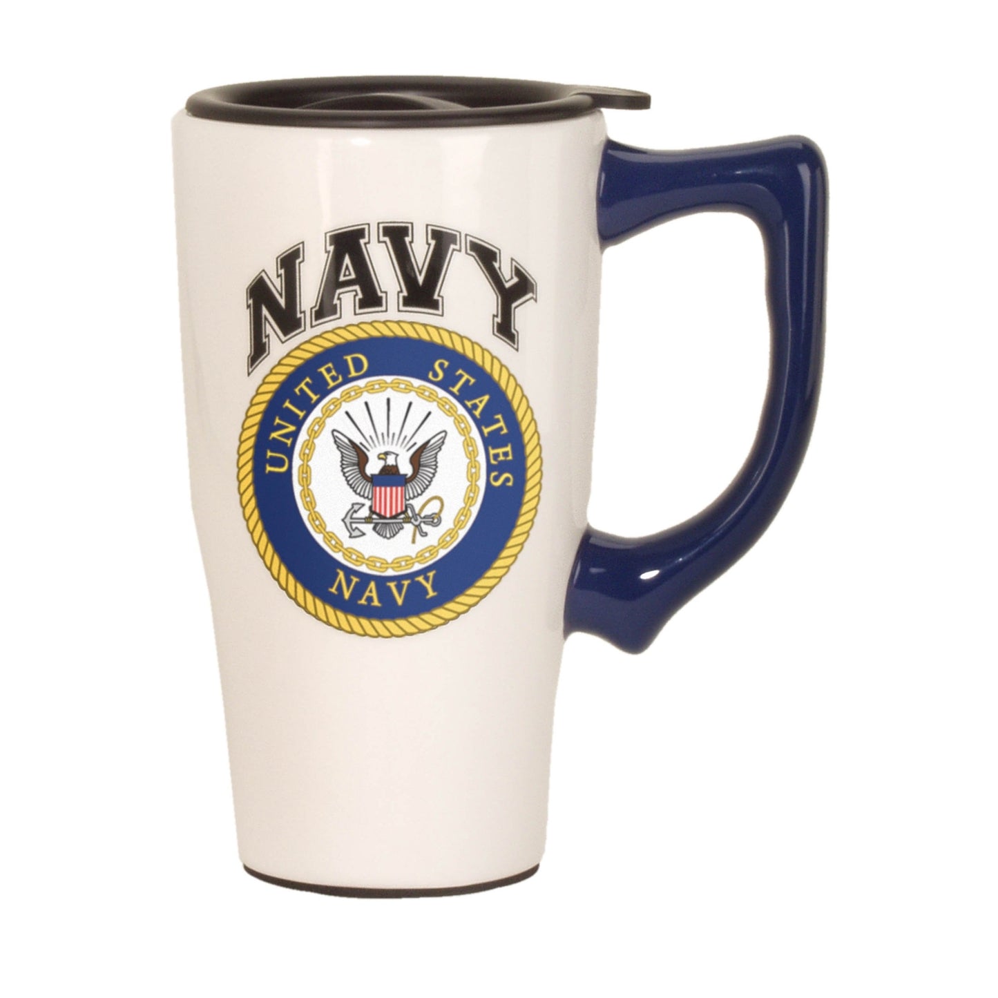 United States Navy Ceramic Insulated Travel Mug Coffee Cup 18 ounce
