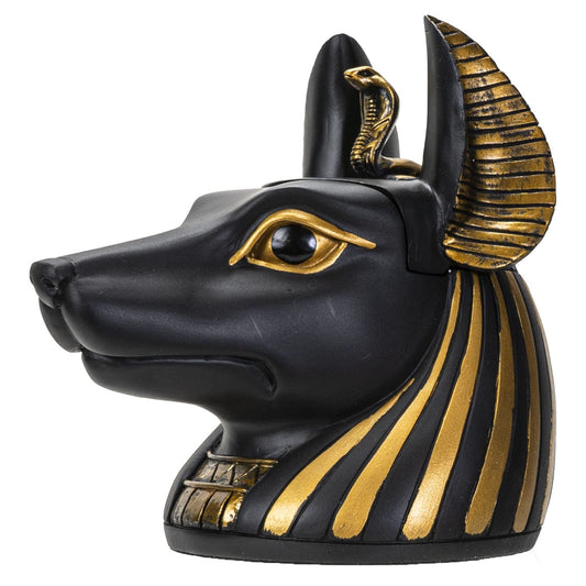 Ancient Egyptian Anubis Stationery Jewelry Trinket Keepsake Box Resin Figurine