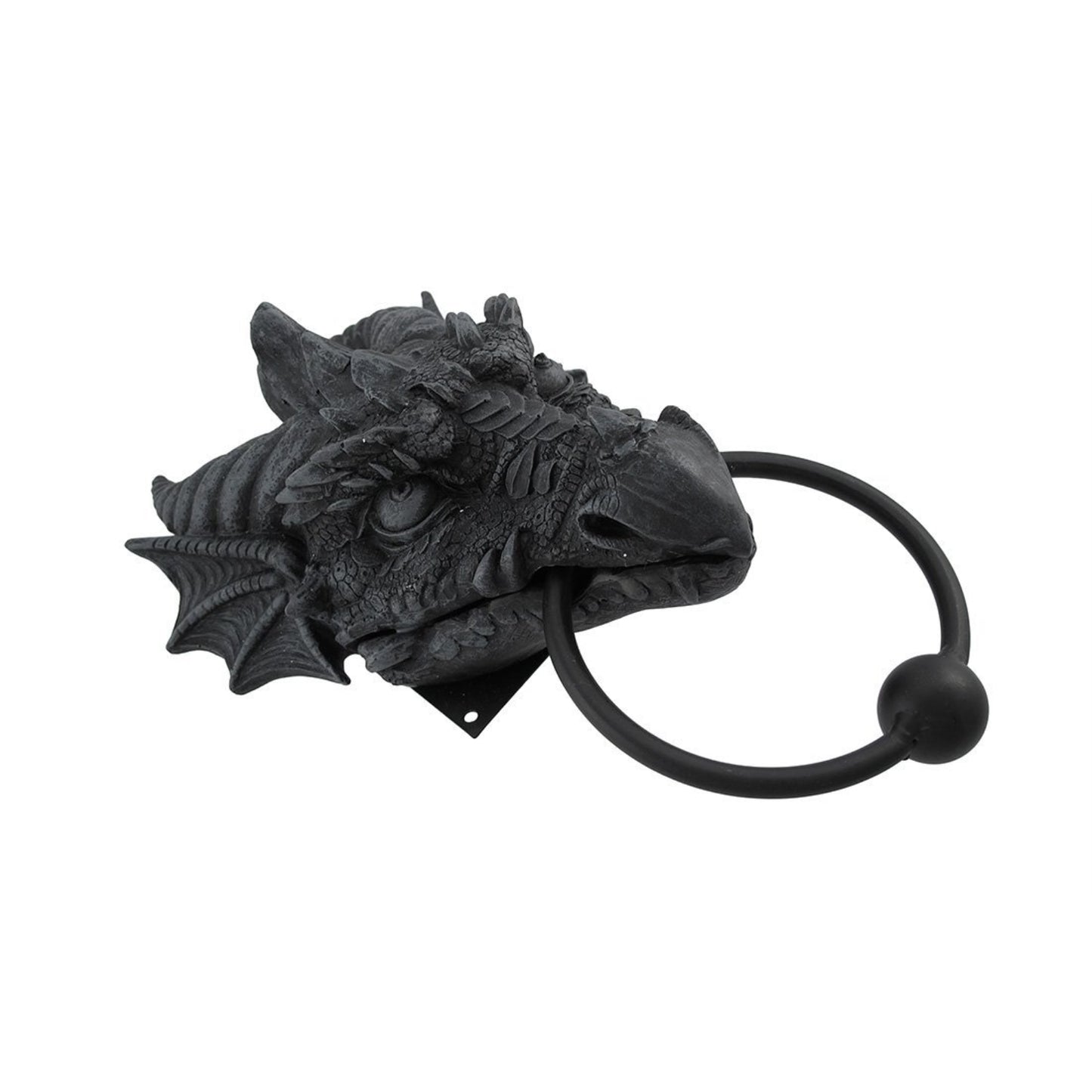 Gothic Dragon Resin Door Knocker 9.25 inch