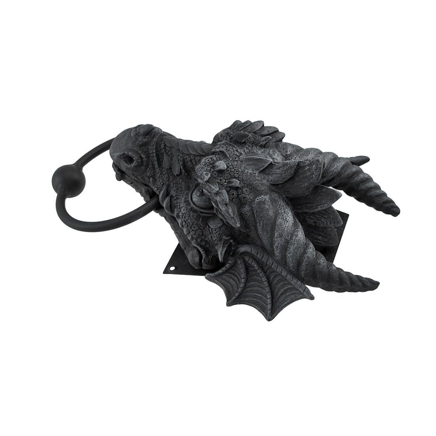 Gothic Dragon Resin Door Knocker 9.25 inch