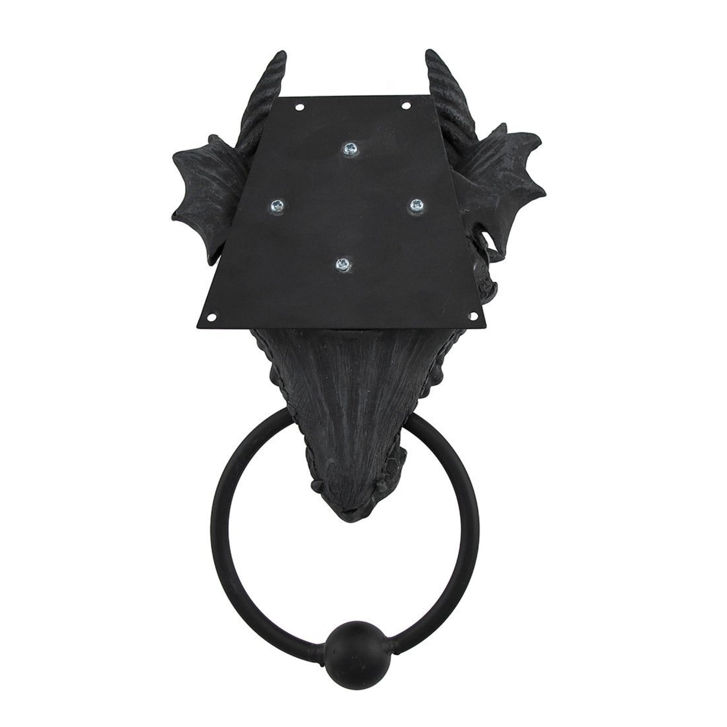 Gothic Dragon Resin Door Knocker 9.25 inch