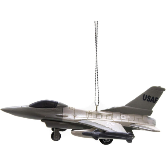 Kurt S. Adler United States Air Force Fighter Jet Resin, Christmas Ornament Military USAF Airforce
