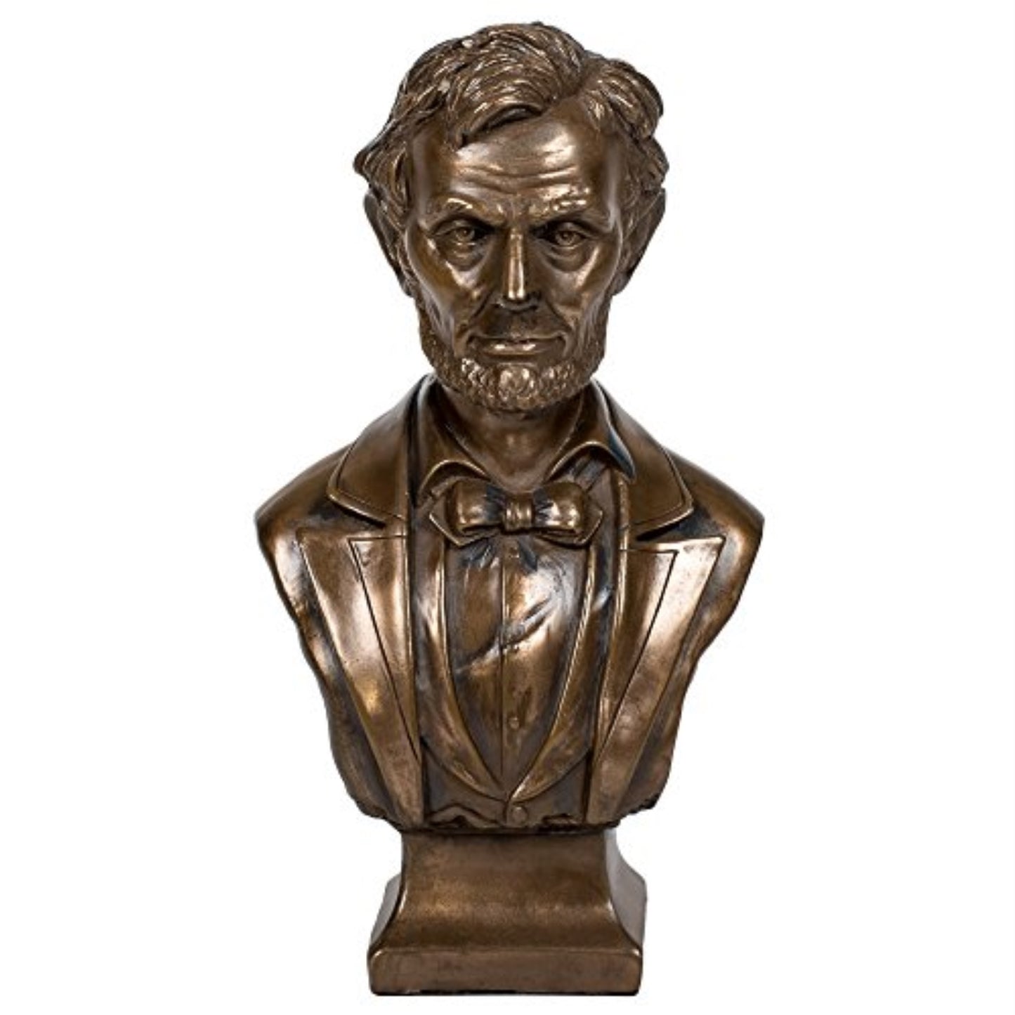 Bronze Colored President Abraham Lincoln Bust Figurine Statue 7.5 inch