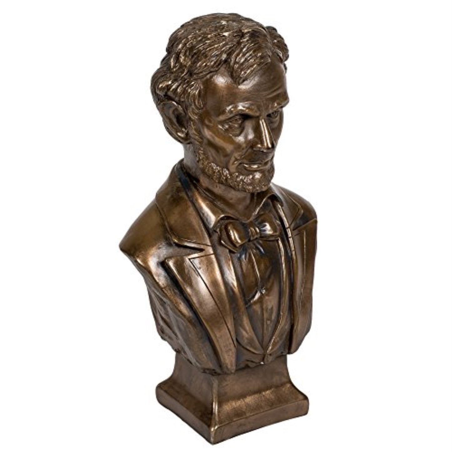 Bronze Colored President Abraham Lincoln Bust Figurine Statue 7.5 inch