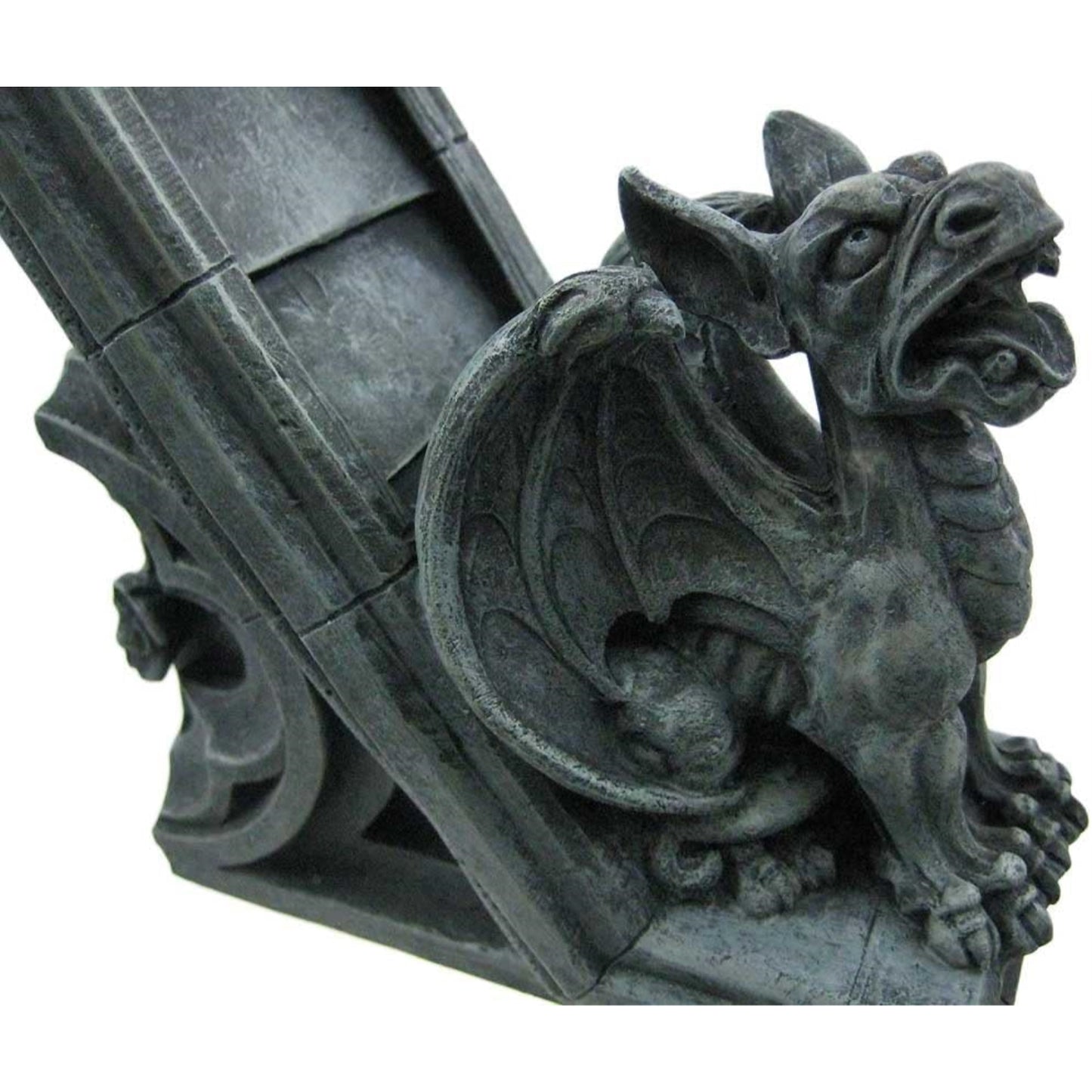 Gothic Gargoyle Sculptural Resin Bookends 2 Piece Set Library Book Ends