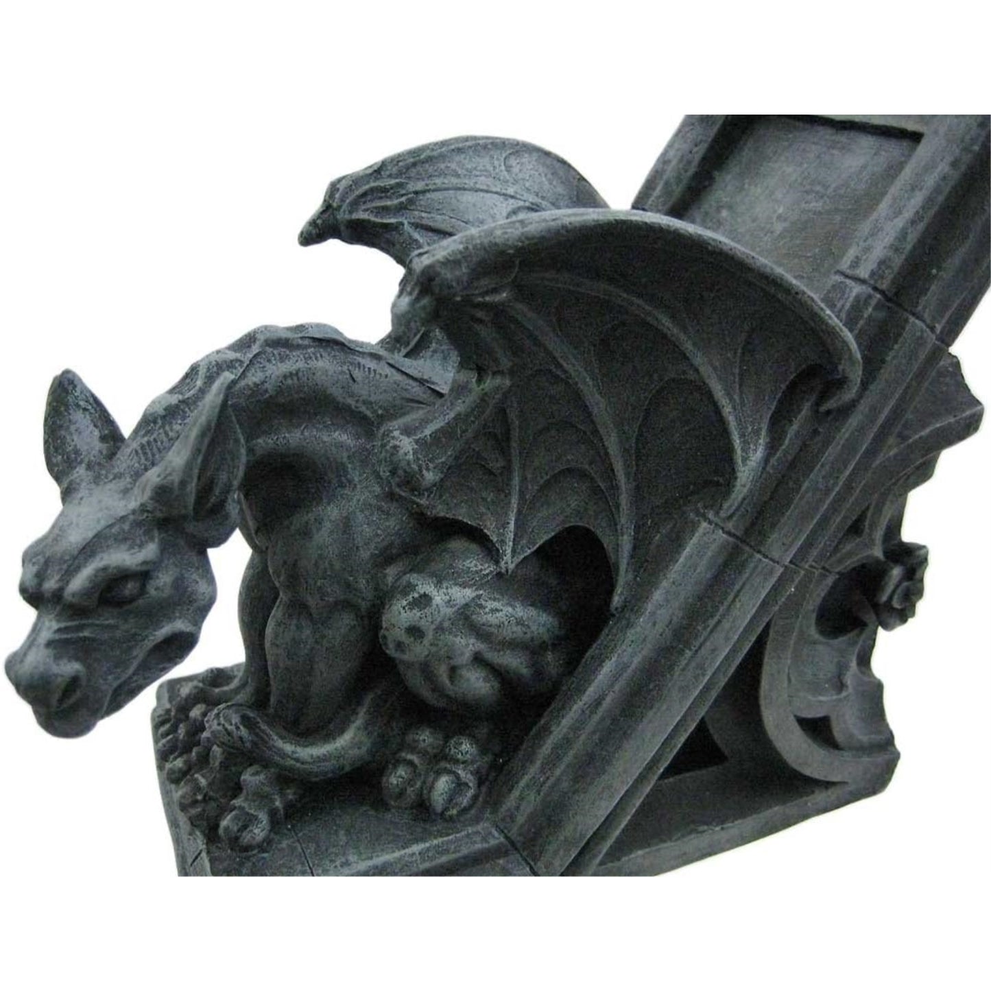 Gothic Gargoyle Sculptural Resin Bookends 2 Piece Set Library Book Ends