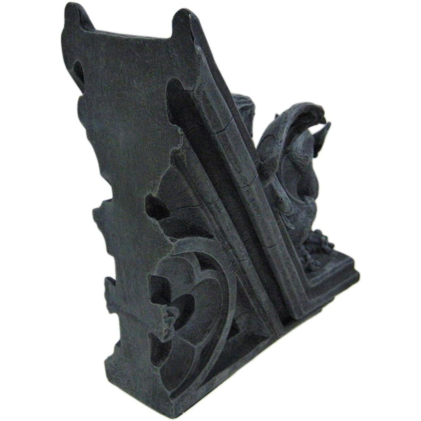 Gothic Gargoyle Sculptural Resin Bookends 2 Piece Set Library Book Ends