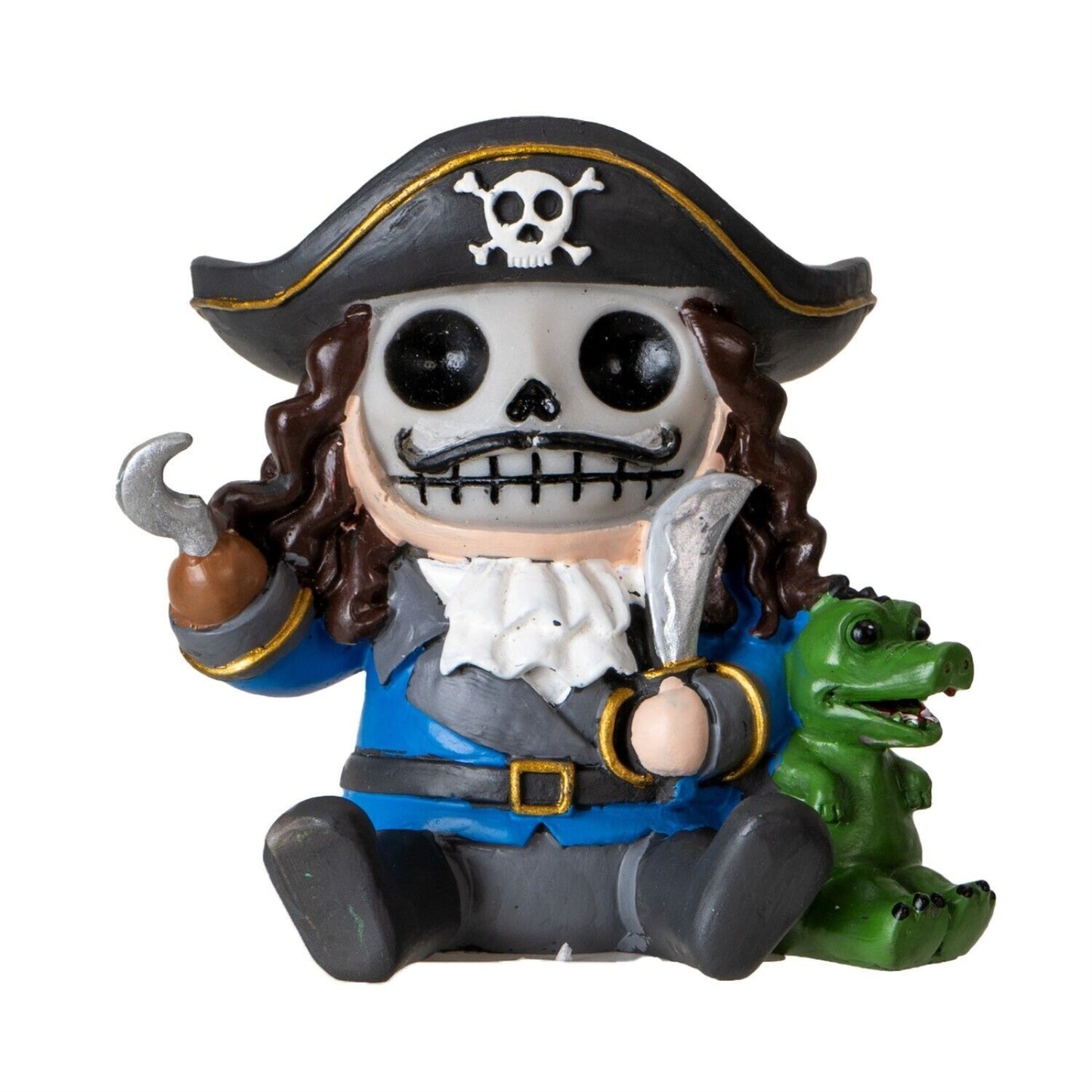 Furrybones Pirate Captain Skeleton in Costume Resin Mini Figure 3 inch
