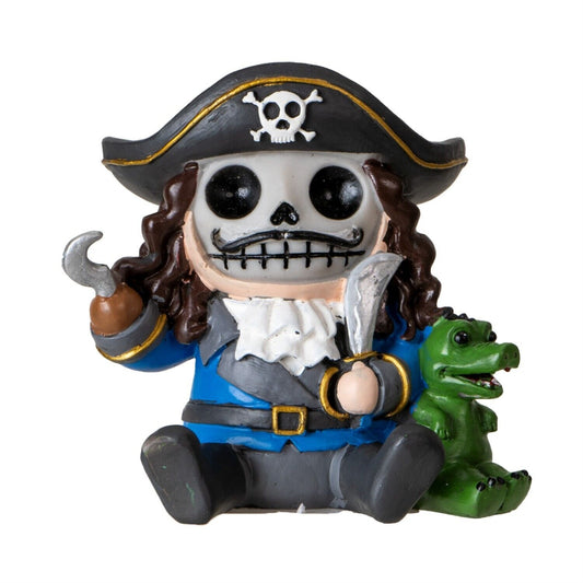 Furrybones Pirate Captain Skeleton in Costume Resin Mini Figure 3 inch
