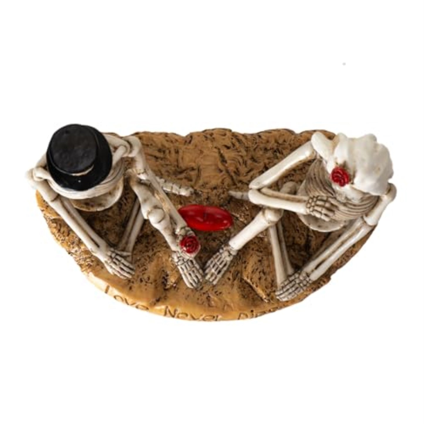 Eternal Love Skeleton Couple Figurine Wedding Gothic Decor Piece for Romantic Occasions 4.13 inch