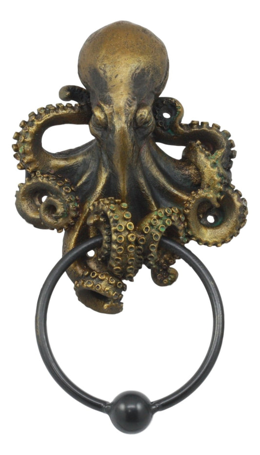 Deep Ocean Creature Octopus Kraken Monster Resin Decorative Door Knocker 8.5 inch