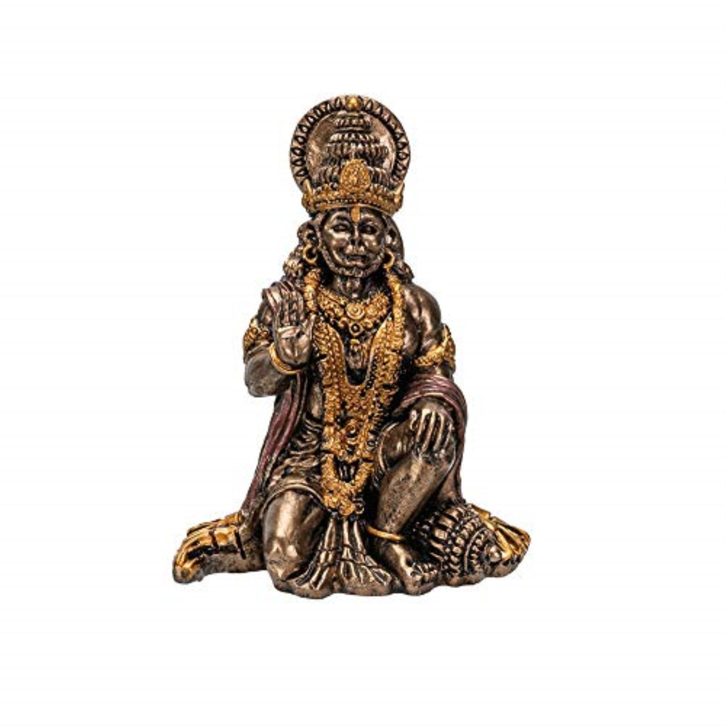 Hindu God Hanuman Miniature Statue Resin Figurine 2.75 inch