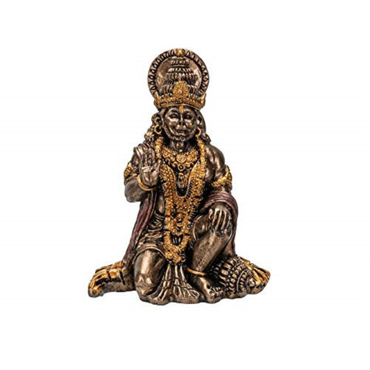 Hindu God Hanuman Miniature Statue Resin Figurine 2.75 inch