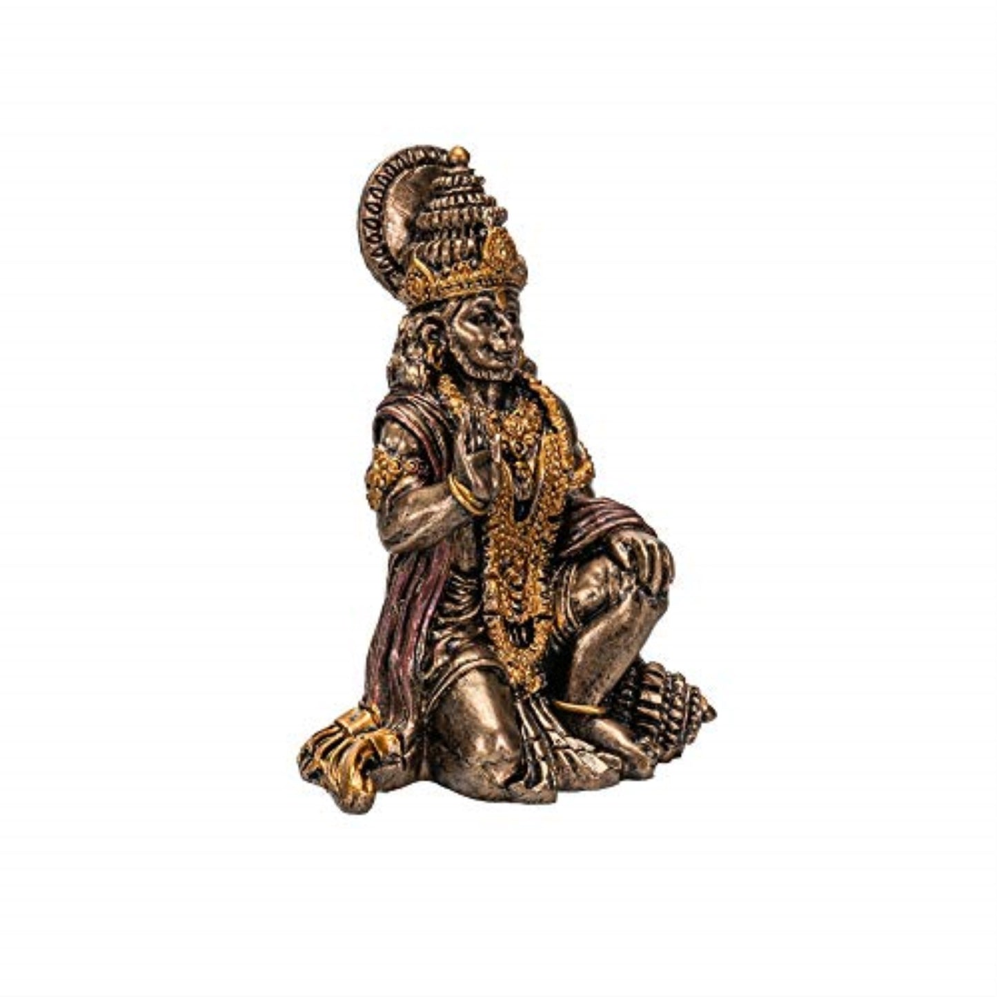 Hindu God Hanuman Miniature Statue Resin Figurine 2.75 inch