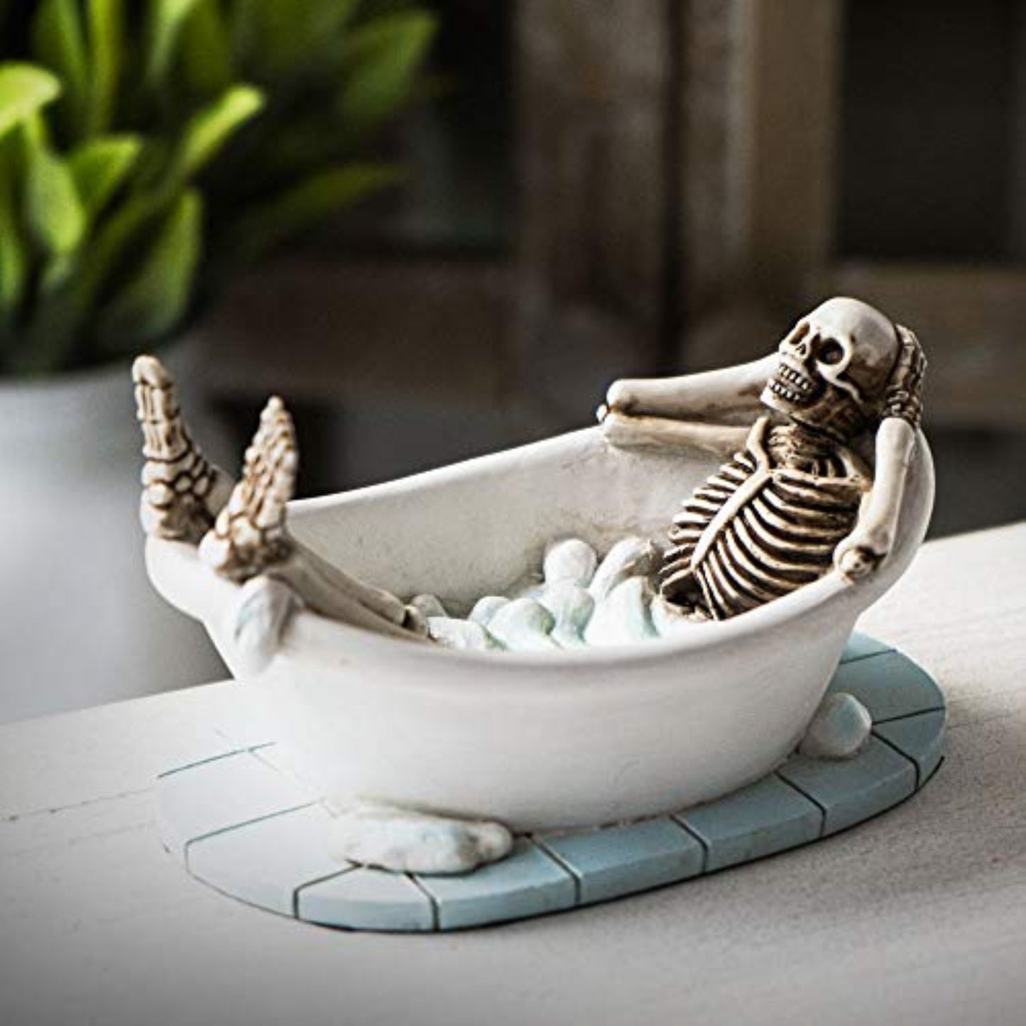 Life After Death Skeleton in The Bath Tub After Life Home Decor Resin Figurine 5 x 2.75 inch