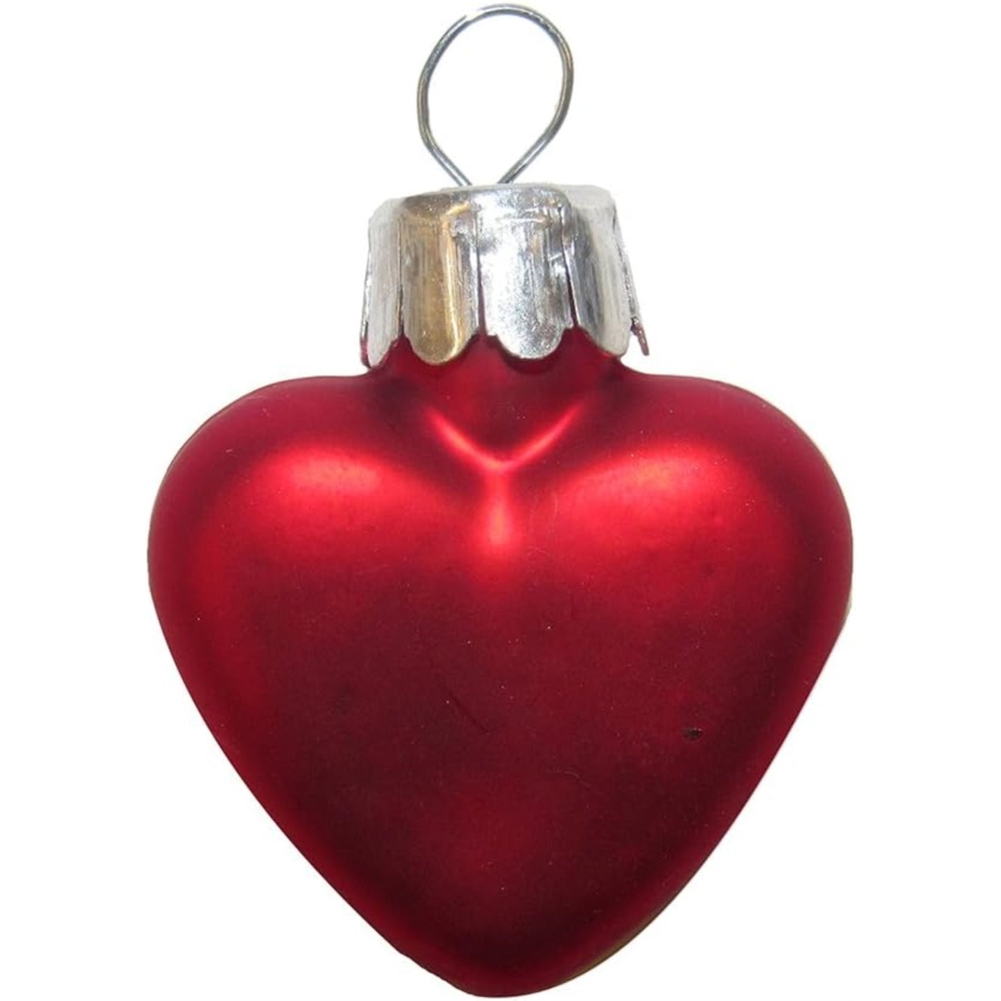 Kurt Adler Petite Treasures Mini Red Heart Glass Ornaments 20 Piece Set 1 inch