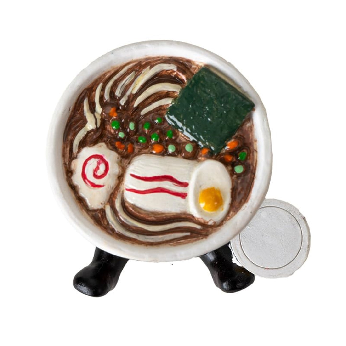Furrybones Ramon Figurine Skeleton in Adorable Ramen Bowl Costume with Cute Noodle Cup Friend 2.7 inch