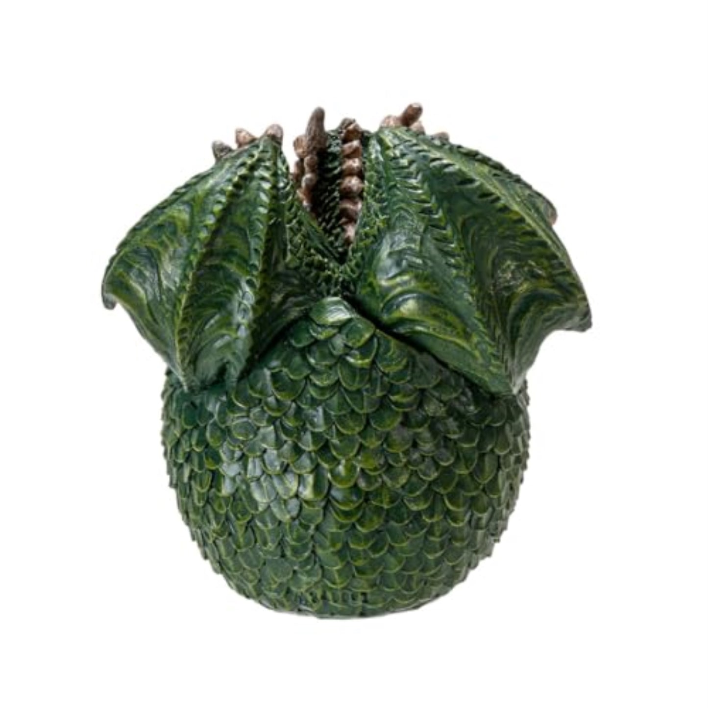 Green Dragon Hatchling Figurine Adorable Baby Dragon Emerging from Egg Fantasy Resin Sculpture 3.54 inch Tall