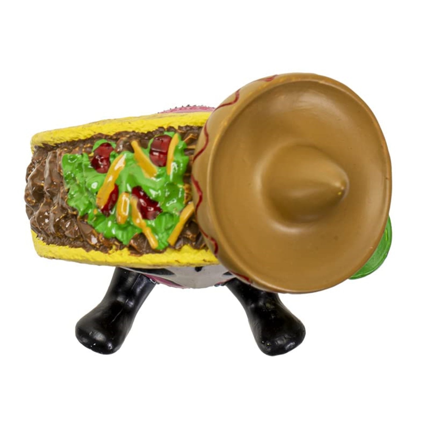 Furrybones Pancho Dressed as a Food Favorite Taco Comes Fully Load Skeleton Figurine 3 inch