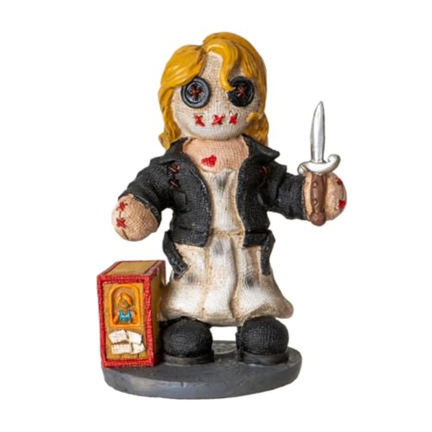 Pinhead Monster Tiff Holding Dagger Collectible Resin Figurine 4.3 inches by Ruben Macias