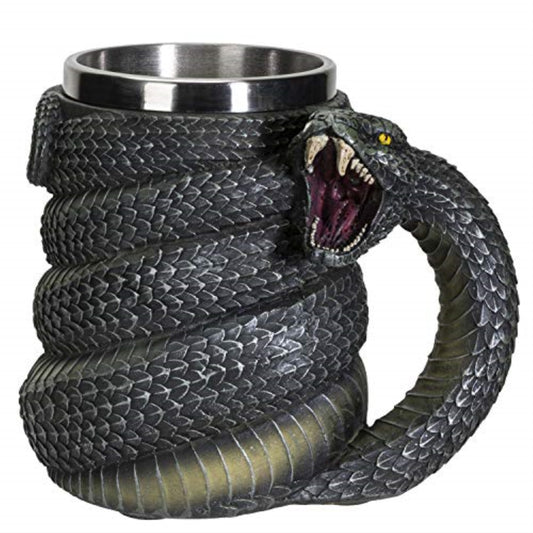 Serpent Snake Coffee Mug Cup 16 fl oz Green Anaconda Beer Tankard