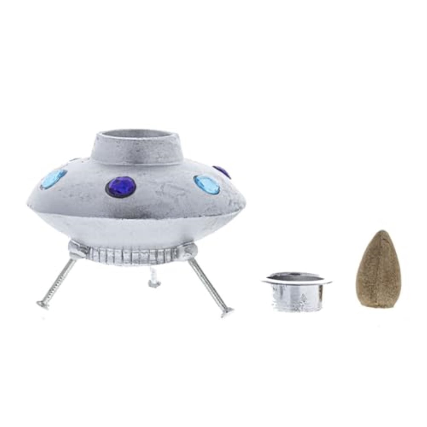 Fantasy Gifts Space Ship Backflow Incense Burner - 2"