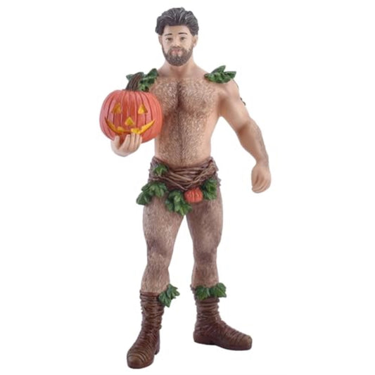 December Diamonds 55-55341 Poke The Bear Series Pumpkin Patch Bear Ornament 7 Inches