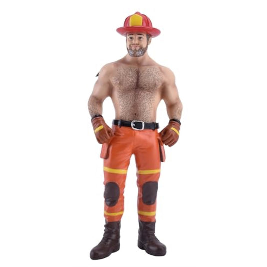 December Diamonds 55-55344 Poke The Bear Series Fireman Bear Ornament 7 Inches