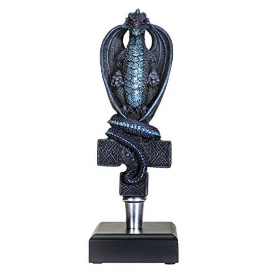 Fantasy Dragon On Celtic Cross Beer Tap Handle Display for Homebrew Kegerators Man Cave Bars Cool Beer Gift