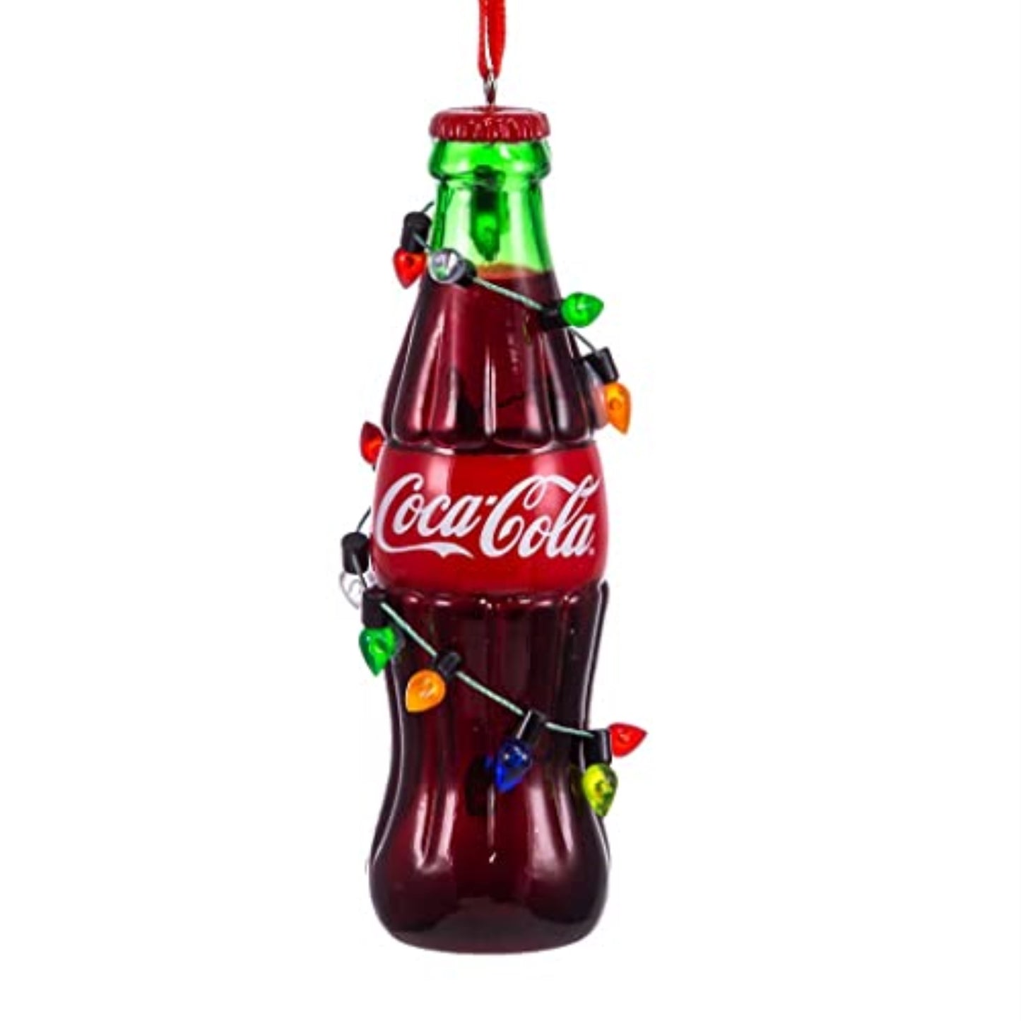 Coca-Cola Bottle With Light String Ornament