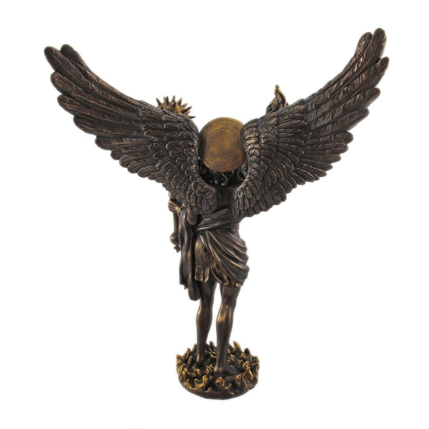 Archangel Uriel with Spear Religious Resin Statue Figurine 12.75 inch