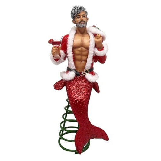 December Diamond Hey Santa! Christmas Tree Topper 11 Inches Tall