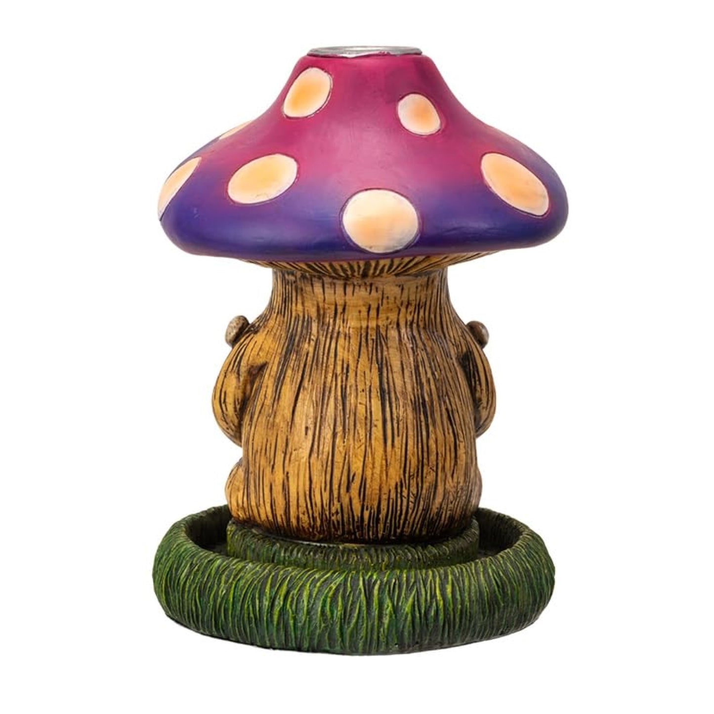 Relaxing Mushroom Gnome Backflow Incense Burner Home and Garden Relaxation and Meditation 4.5 inch
