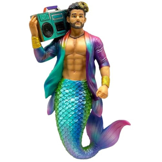 December Diamonds 55-55470 Big Booming Box Merman Ornament 7 Inches