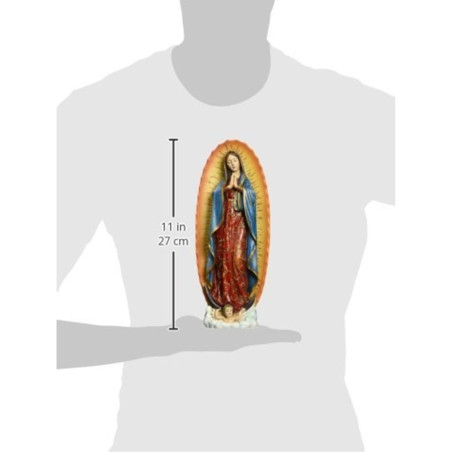 Joseph's Studio by Roman - Our Lady of Guadalupe Figure on Base, Renaissance Collection, 11.25" H