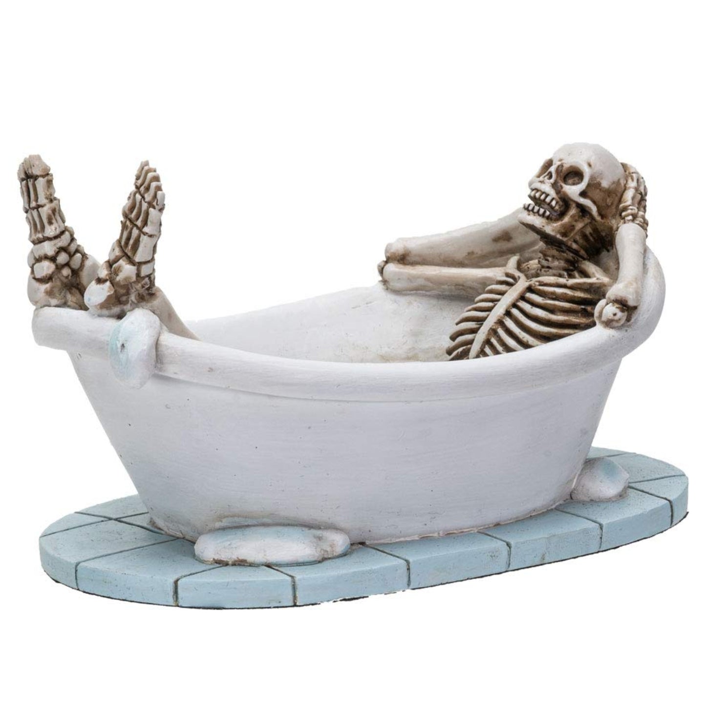 Life After Death Skeleton in The Bath Tub After Life Home Decor Resin Figurine 5 x 2.75 inch