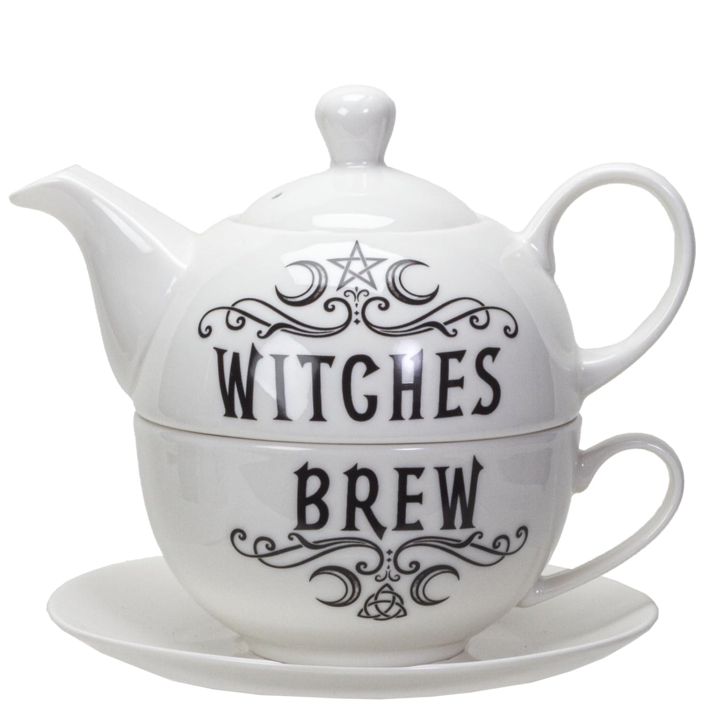 Witches Brew Ceramic Hex Tea for One