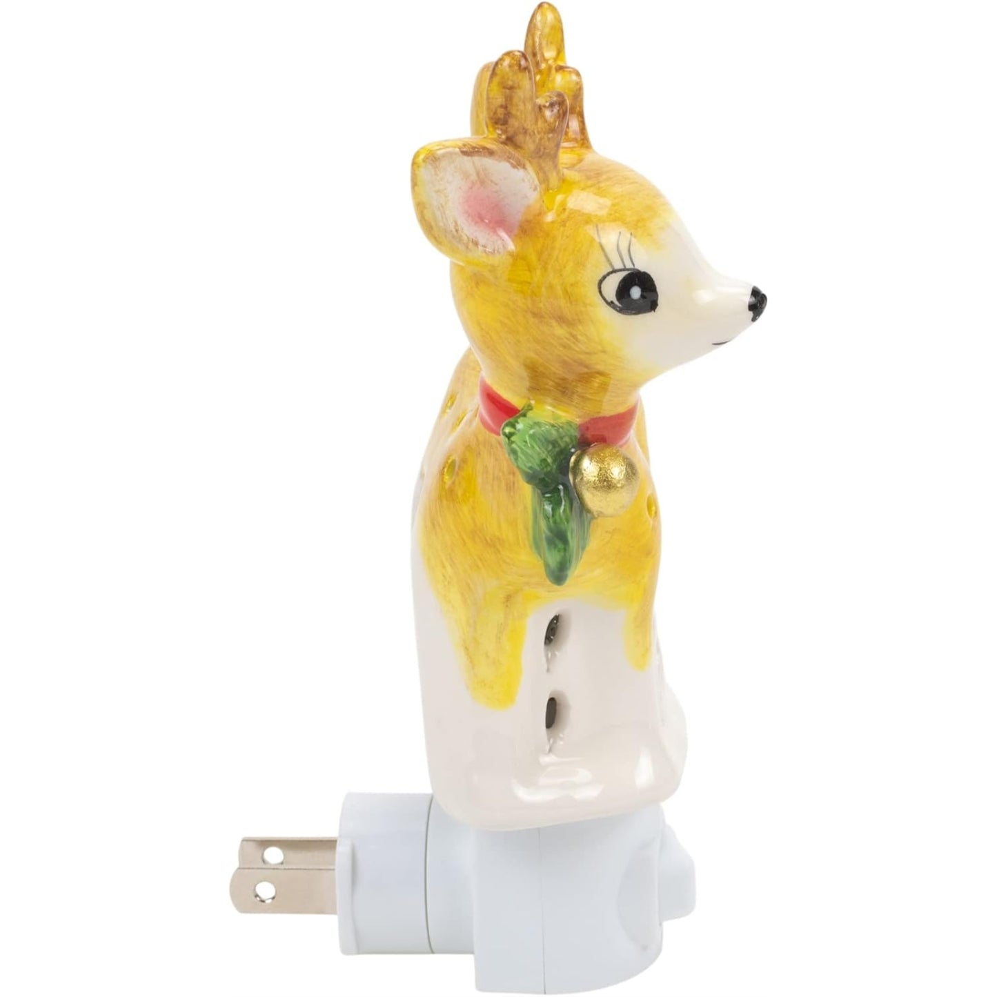 Christmas Deer Night Light Ceramic Electric Plug-In Mx181440