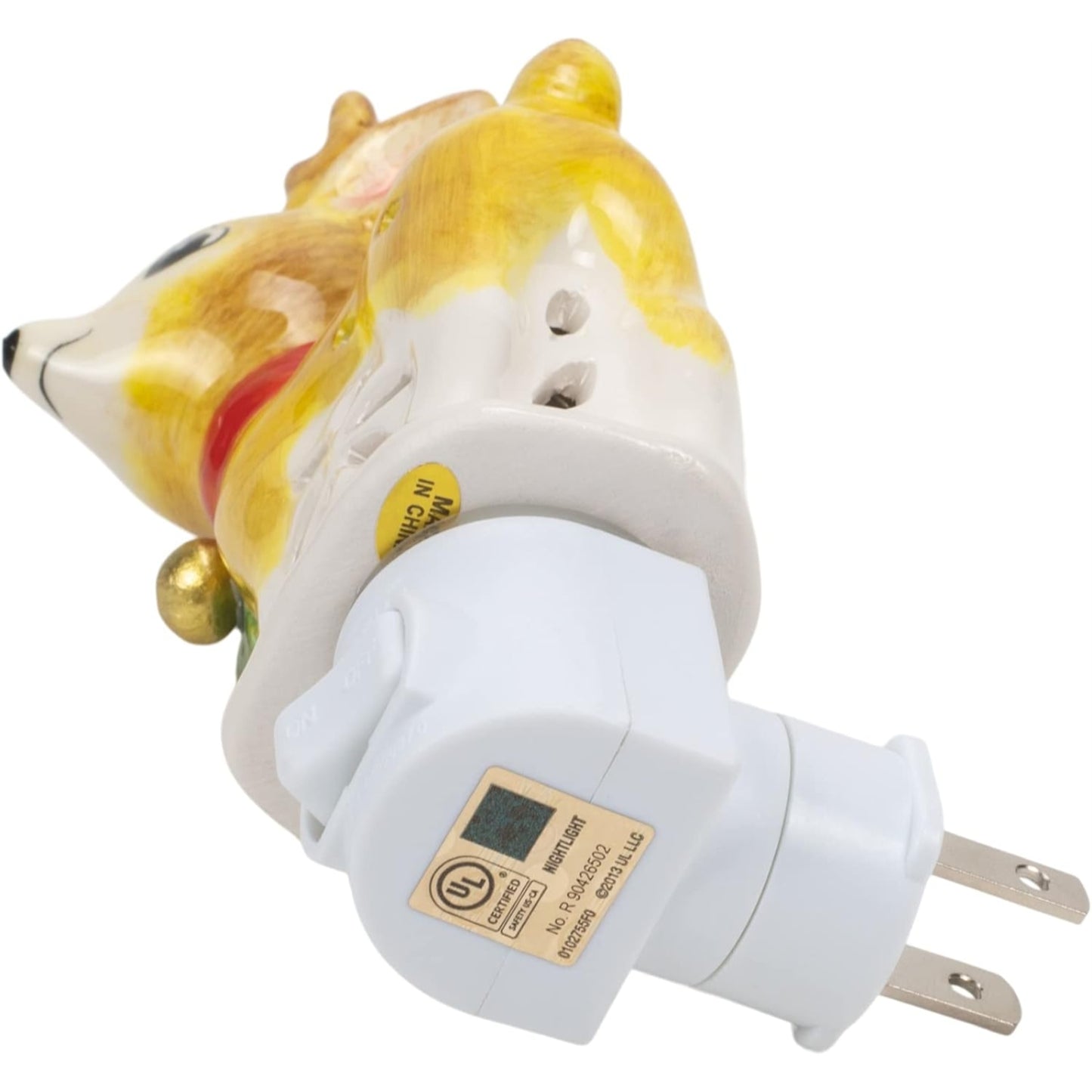 Christmas Deer Night Light Ceramic Electric Plug-In Mx181440