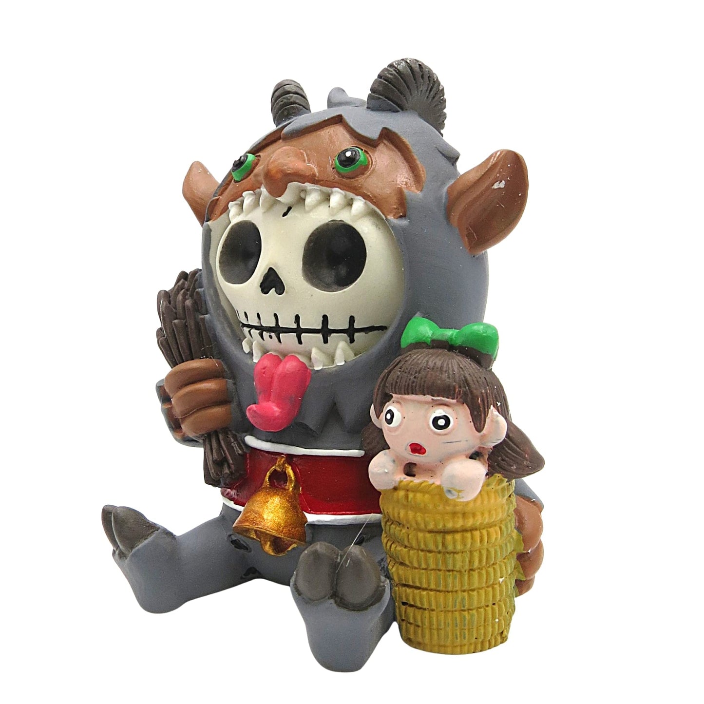 Furrybones Krampus Skeleton in Costume Figurine 4.25 inch