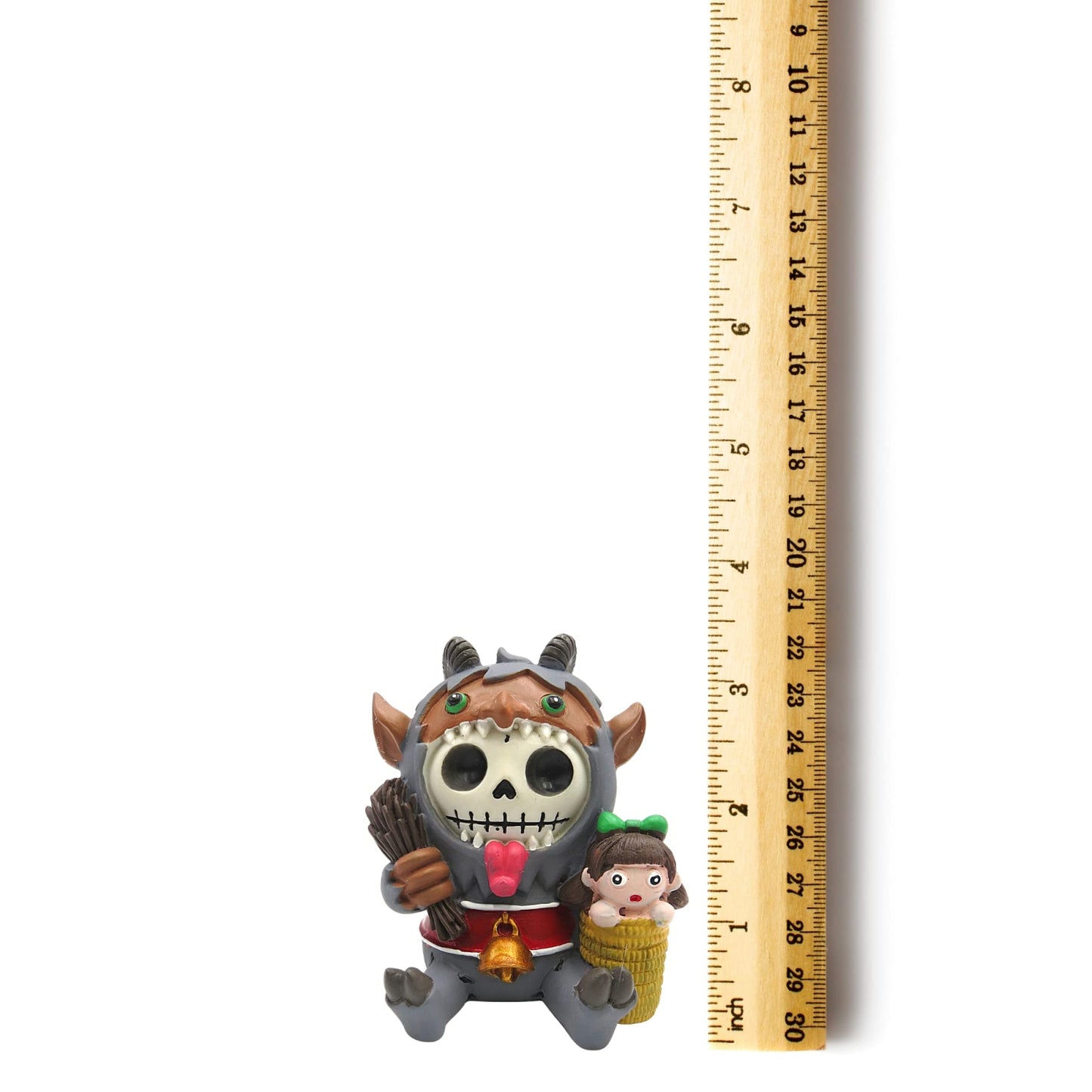 Furrybones Krampus Skeleton in Costume Figurine 4.25 inch