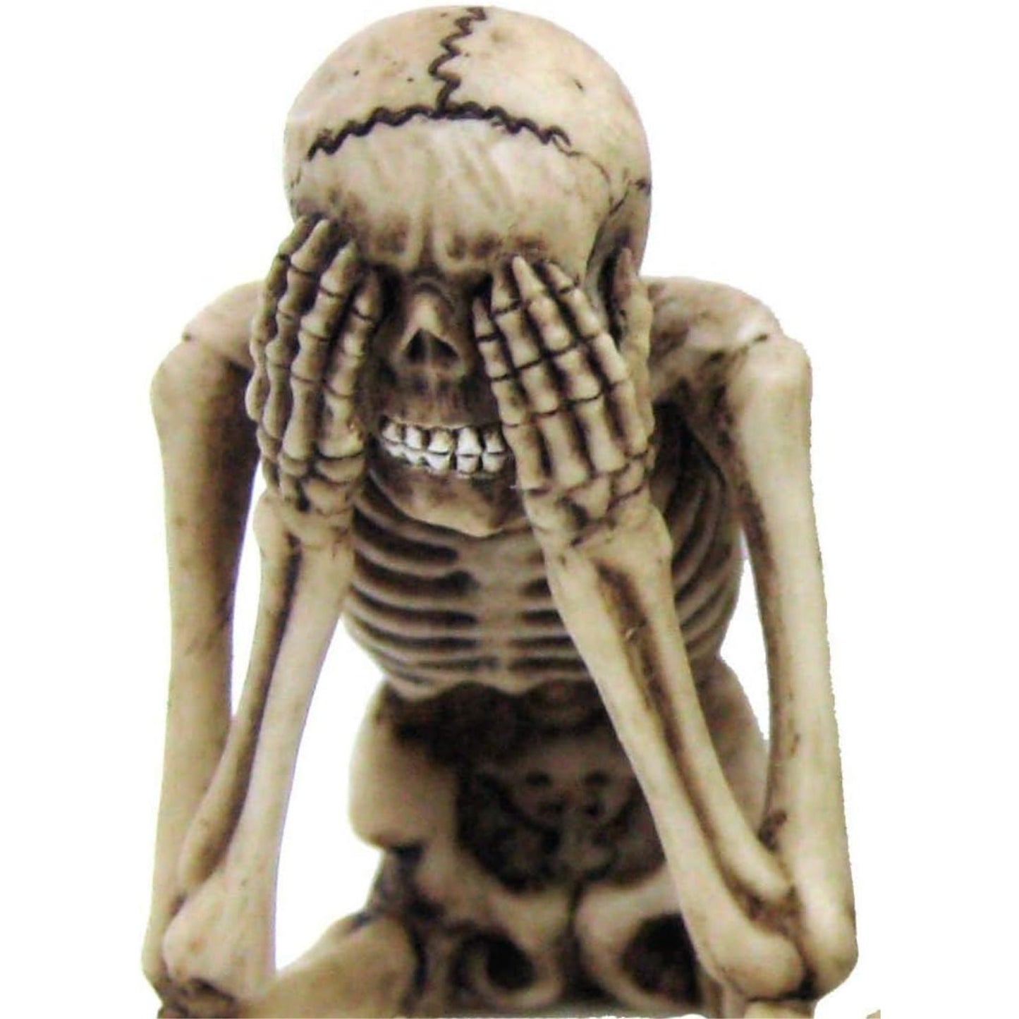 See Speak and Hear No Evil Skeleton Halloween Shelf Sitters Statue Figurine 3.75 inch
