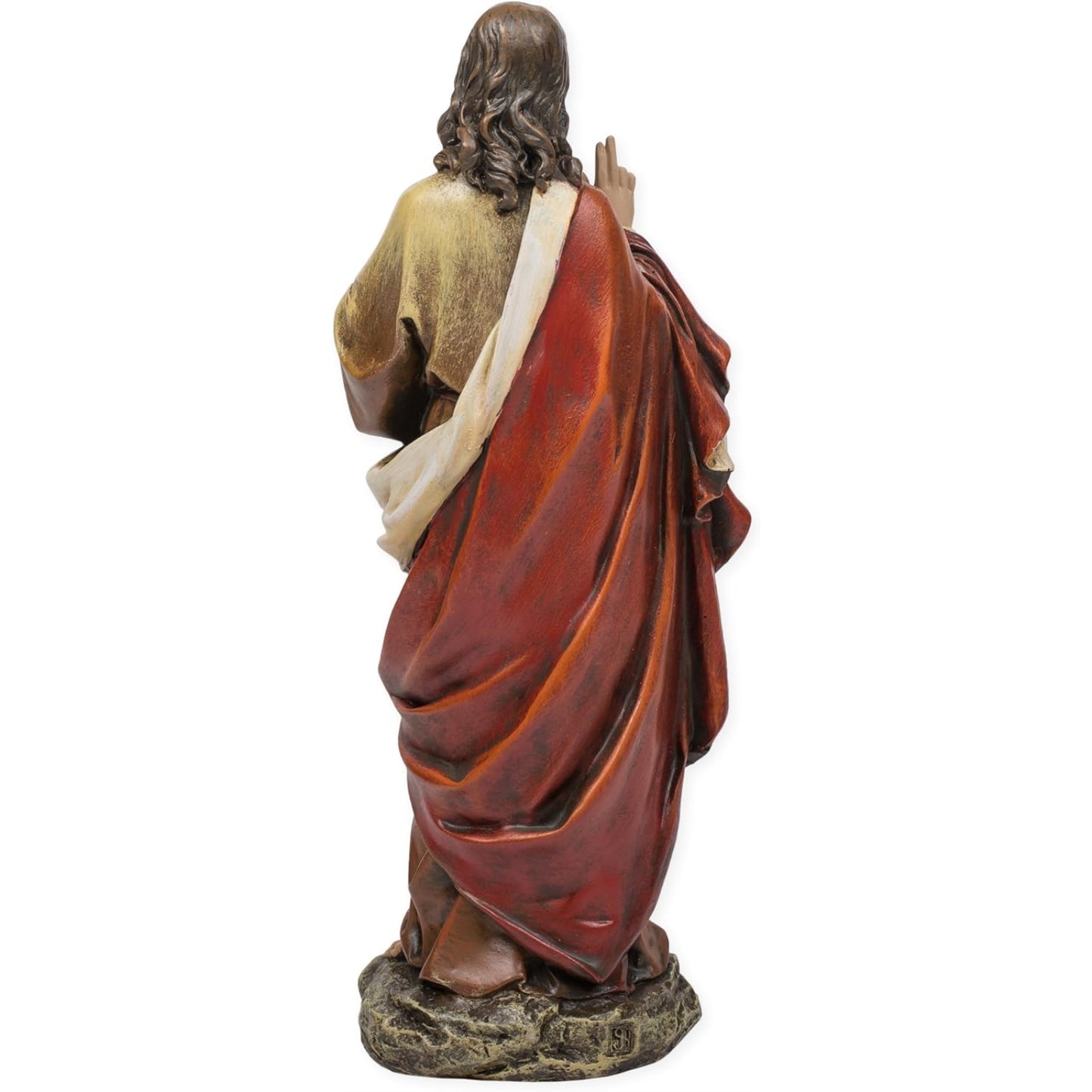Joseph Studio 10.25" White and Pink Sacred Heart of Jesus Religious Tabletop Figurine