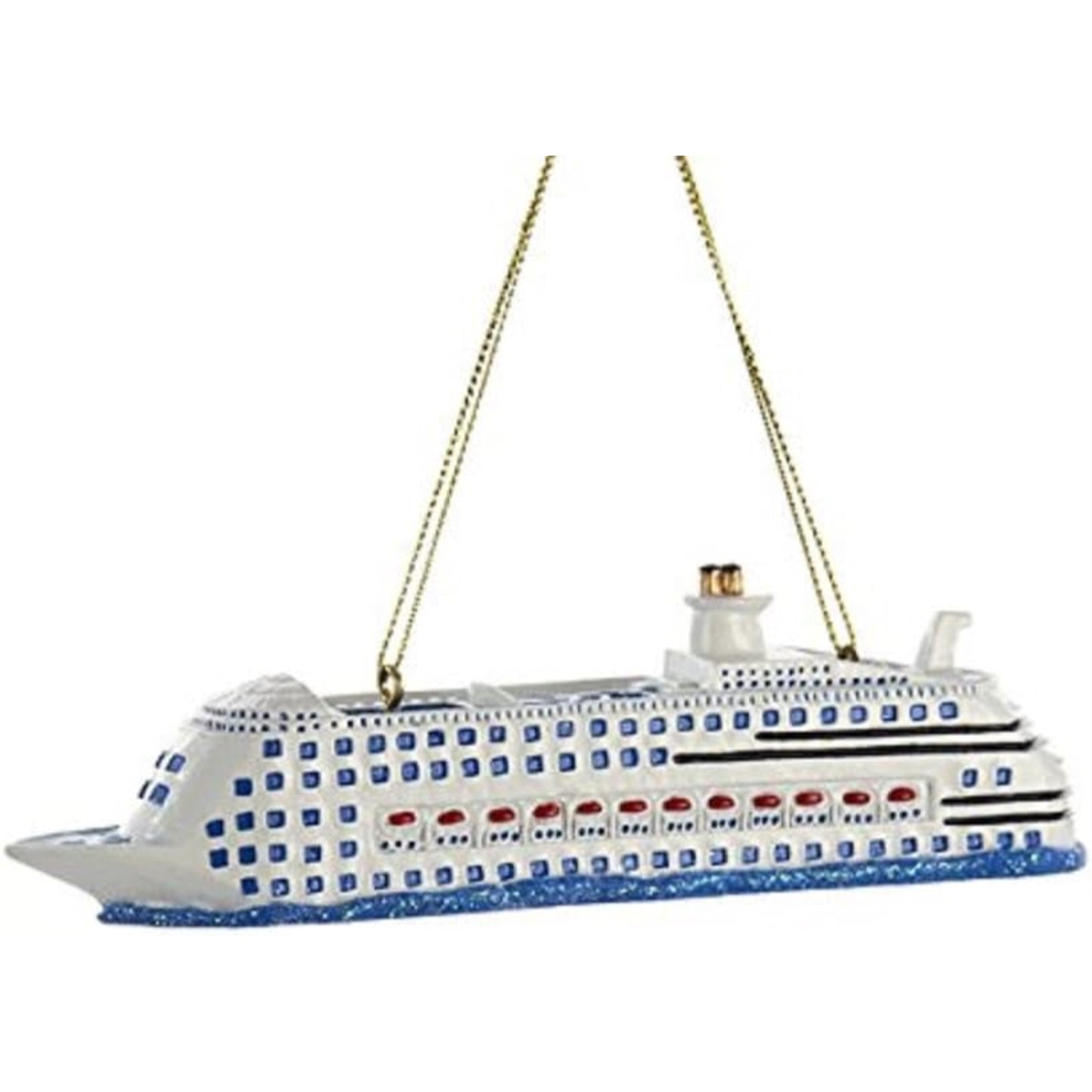 Kurt Adler Cruise Ship Christmas Ornament