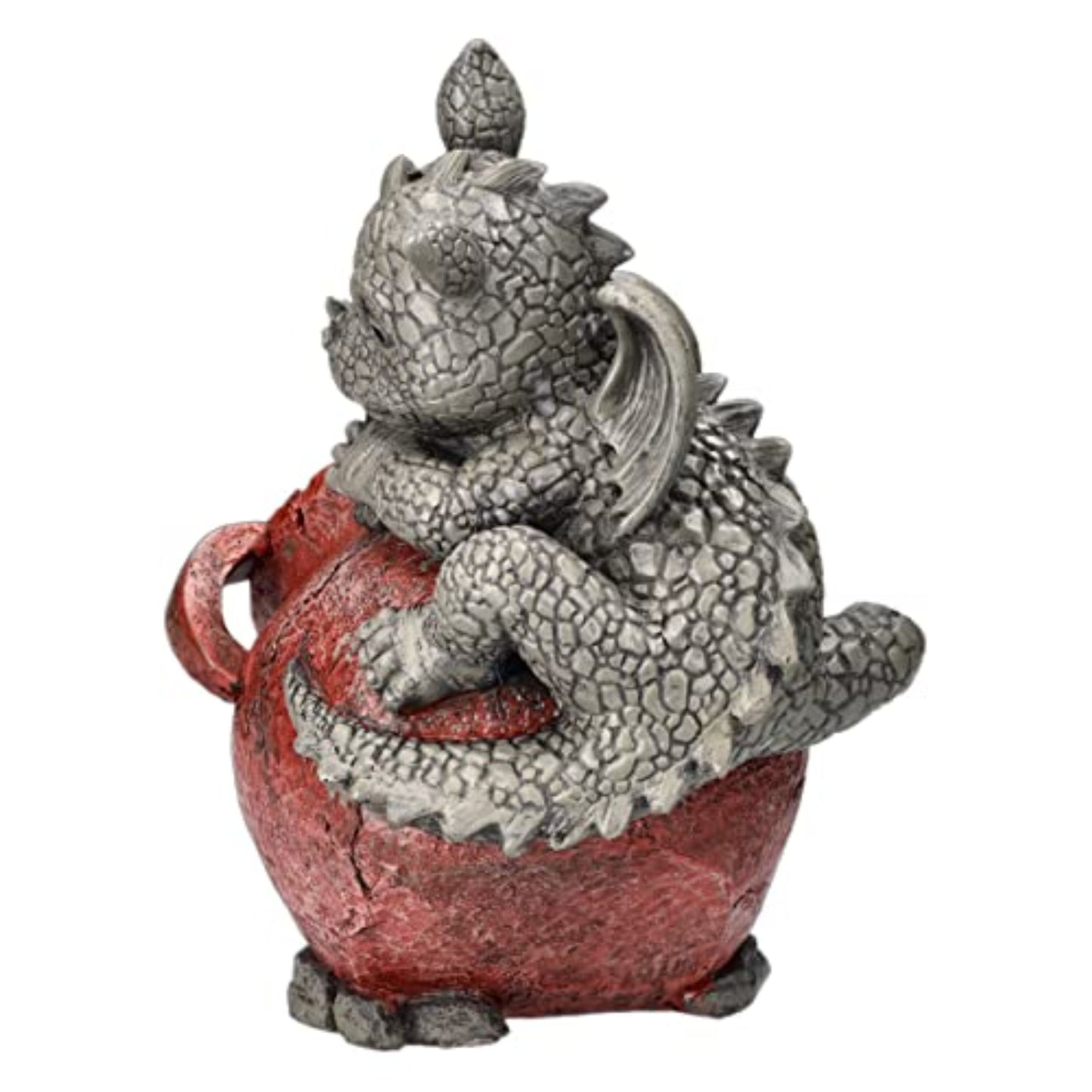 Playful Garden Dragon Planter Garden Display Decorative Accent Resin Sculpture 13.25 inches