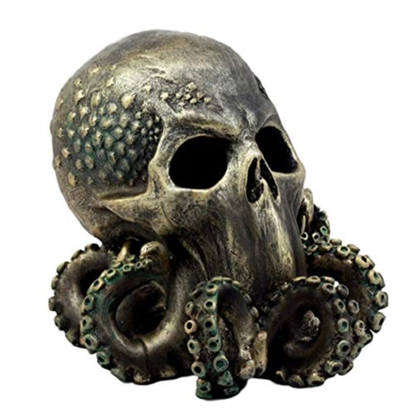 Cthulhu Skull Collectible Figurine Antique Bronze Finish 6 Inch Tall